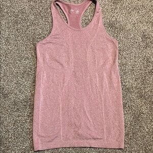 Zyia Active Copper Charged Racerback Tank Top Poppy Stretch Seamless